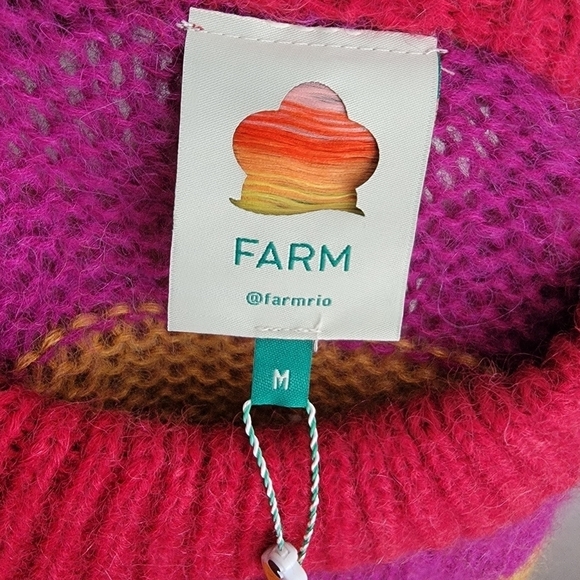 Farm Rio Striped Sweater size M NWT - Picture 6 of 7